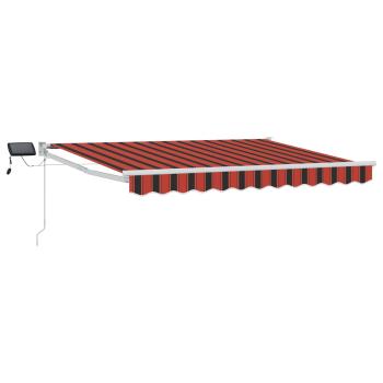 Manuelle Gelenkarmmarkise mit LEDs 3,5 x 2 m