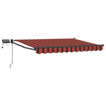 Manuelle Gelenkarmmarkise mit LEDs 3,5 x 2 m