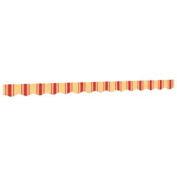 Markisenvolant Gelb und Orange Gestreift 350 cm