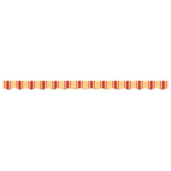 Markisenvolant Gelb und Orange Gestreift 350 cm