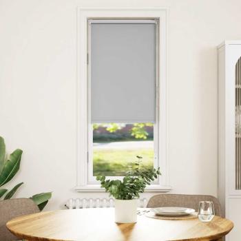 Verdunkelungsrollo Hellgrau 50x130 cm Stoffbreite 45,7 cm