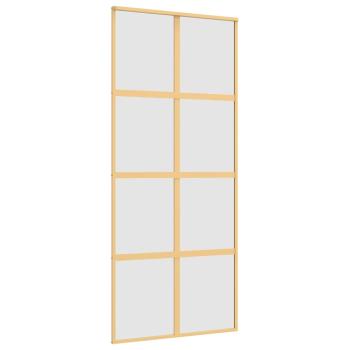 Schiebetür Golden 90x205 cm Matt ESG-Glas und Aluminium