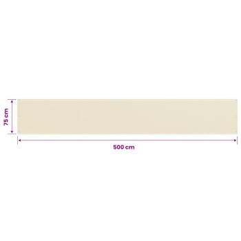 Balkon Sichtschutz Creme 75x500 cm HDPE