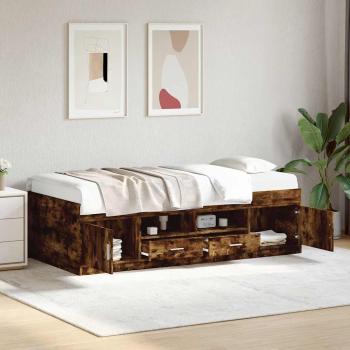 ARDEBO.de - Tagesbett mit Schubladen ohne Matratze Räuchereiche 90x190 cm