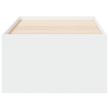 Tagesbett mit Schubladen ohne Matratze Weiß 75x190 cm