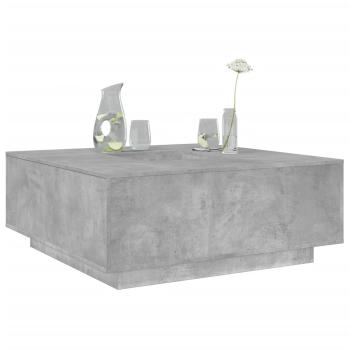 ARDEBO.de - Couchtisch Betongrau 100x100x40 cm Holzwerkstoff