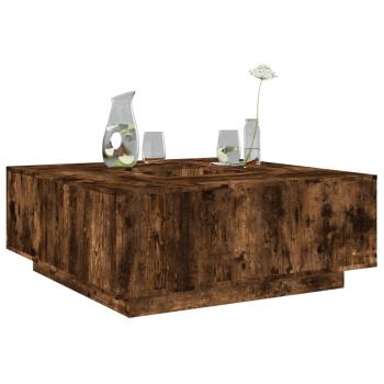 ARDEBO.de - Couchtisch Räuchereiche 100x100x40 cm Holzwerkstoff