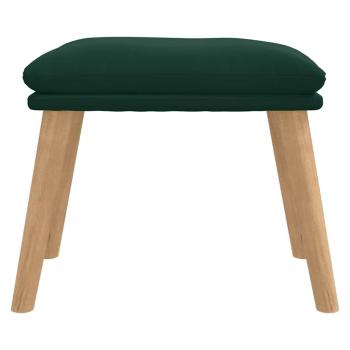 Fußhocker Dunkelgrün 45x29,5x35 cm Samt