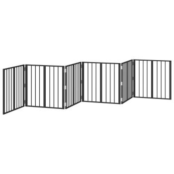 Hundetor 6 stk. Schwarz 60 x 60 cm Verzinkter Stahl