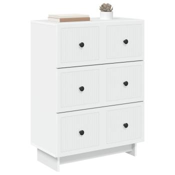 Schubladenschrank Weiß 66 x 34,5 x 90 cm Holzwerkstoff
