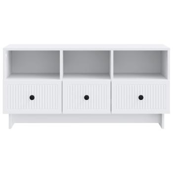 TV-Schränk mit Schubladen Weiß 102 x 34,5 x 50 cm Holzwerkstoff
