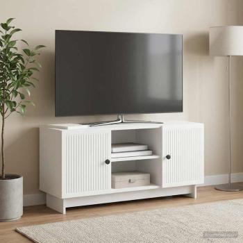 ARDEBO.de - TV-Schränk 102 x 34,5 x 50 cm Weiß Holzwerkstoff