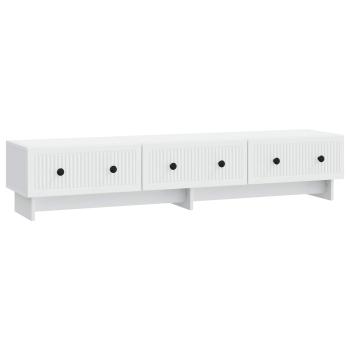 TV-Schränk mit Schubladen Weiß 147 x 34,5 x 30 cm Holzwerkstoff