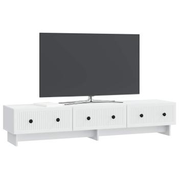 TV-Schränk mit Schubladen Weiß 147 x 34,5 x 30 cm Holzwerkstoff