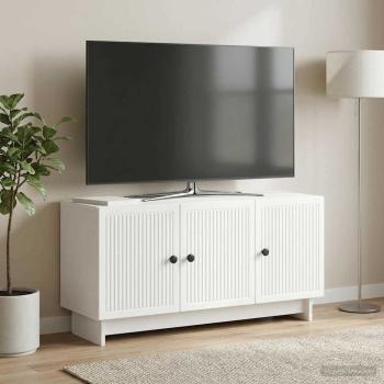 ARDEBO.de - TV-Schränk Weiß 99 x 34,5 x 50 cm Holzwerkstoff