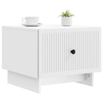 Couchtisch mit Schubladen Weiß 49 x 50 x 40 cm Holzwerkstoff