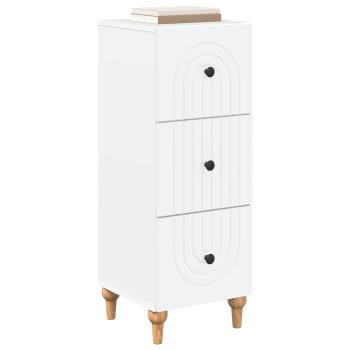 Schubladenschrank Weiß 33 x 34,5 x 90 cm Holzwerkstoff