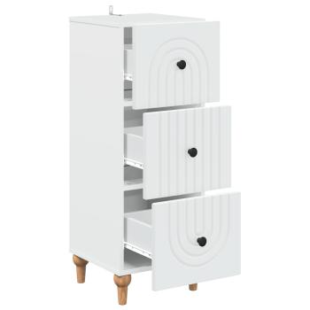 Schubladenschrank Weiß 33 x 34,5 x 90 cm Holzwerkstoff
