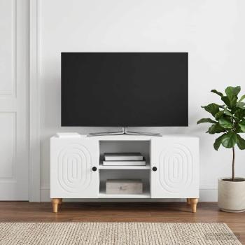 ARDEBO.de - TV-Schränk Weiß 102 x 34,5 x 50 cm Holzwerkstoff