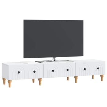 TV-Schränk mit Schubladen Weiß 147 x 34,5 x 30 cm Holzwerkstoff