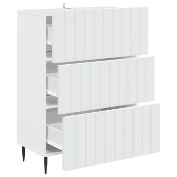 Schubladenschrank Weiß 66 x 34,5 x 92 cm Holzwerkstoff