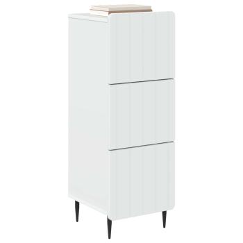 Schubladenschrank Weiß 33 x 34,5 x 92 cm Holzwerkstoff