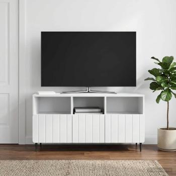 ARDEBO.de - TV-Schränk mit Schubladen Weiß 102 x 34,5 x 50 cm Holzwerkstoff