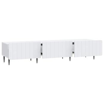 TV-Schränk mit Schubladen Weiß 147 x 34,5 x 32 cm Holzwerkstoff
