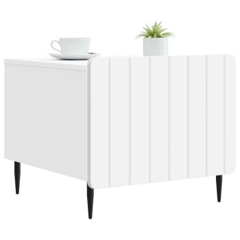Couchtisch mit Schubladen Weiß 49 x 50 x 42 cm Holzwerkstoff
