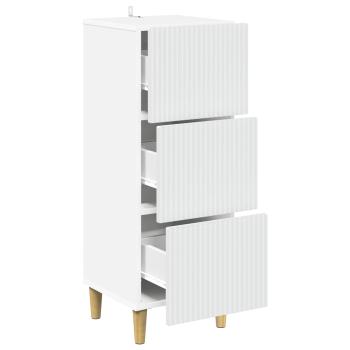 Schubladenschrank Weiß 33 x 34,5 x 90 cm Holzwerkstoff