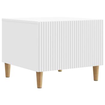 Couchtisch mit Schubladen Weiß 49 x 50 x 40 cm Holzwerkstoff
