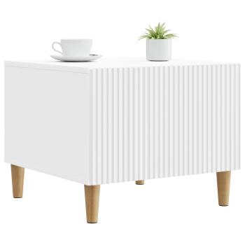 Couchtisch mit Schubladen Weiß 49 x 50 x 40 cm Holzwerkstoff