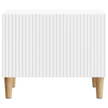 Couchtisch mit Schubladen Weiß 49 x 50 x 40 cm Holzwerkstoff