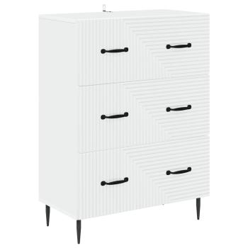 Schubladenschrank Weiß 66 x 34,5 x 89,5 cm Holzwerkstoff