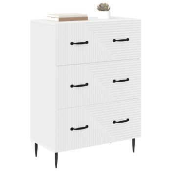 Schubladenschrank Weiß 66 x 34,5 x 89,5 cm Holzwerkstoff