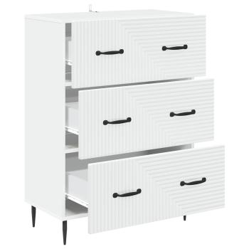 Schubladenschrank Weiß 66 x 34,5 x 89,5 cm Holzwerkstoff