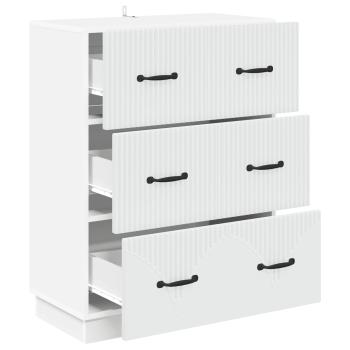 Schubladenschrank Weiß 66 x 34,5 x 87 cm Holzwerkstoff