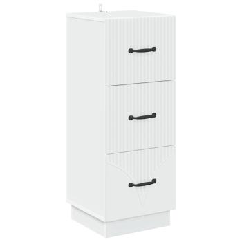 Schubladenschrank Weiß 33 x 34,5 x 87 cm Holzwerkstoff