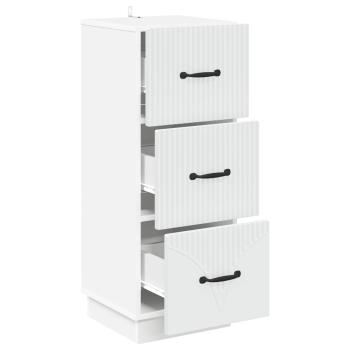 Schubladenschrank Weiß 33 x 34,5 x 87 cm Holzwerkstoff