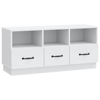 TV-Schränk mit Schubladen Weiß 102 x 34,5 x 47 cm Holzwerkstoff