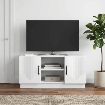 ARDEBO.de - TV-Schränk Weiß 102 x 34,5 x 47 cm Holzwerkstoff