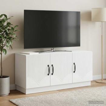ARDEBO.de - TV-Schränk Weiß 99 x 34,5 x 47 cm Holzwerkstoff
