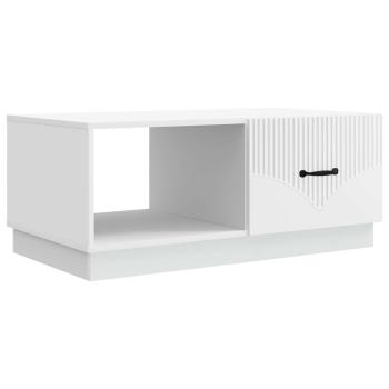 Couchtisch Weiß 90 x 50 x 37 cm Holzwerkstoff