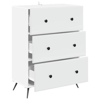 Schubladenschrank Weiß 66 x 34,5 x 90 cm Holzwerkstoff