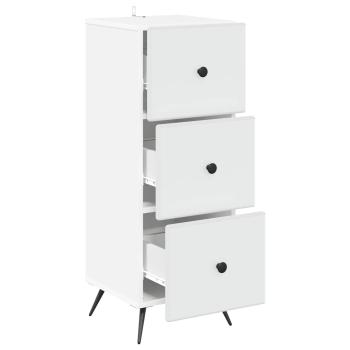 Schubladenschrank Weiß 33 x 34,5 x 90 cm Holzwerkstoff