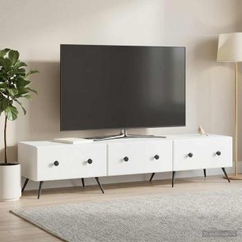 ARDEBO.de - TV-Schränk mit Schubladen Weiß 147 x 34,5 x 30 cm Holzwerkstoff