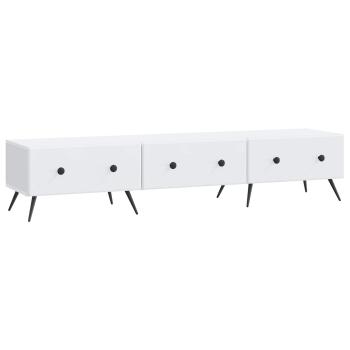 TV-Schränk mit Schubladen Weiß 147 x 34,5 x 30 cm Holzwerkstoff