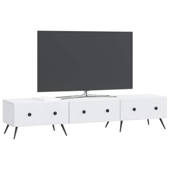 TV-Schränk mit Schubladen Weiß 147 x 34,5 x 30 cm Holzwerkstoff