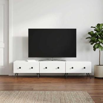 TV-Schränk mit Schubladen Weiß 147 x 34,5 x 30 cm Holzwerkstoff