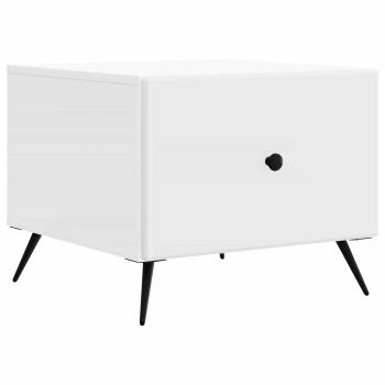 Couchtisch mit Schubladen Wei? 49 x 50 x 40 cm Holzwerkstoff